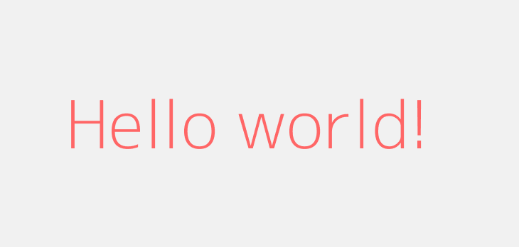 Hello world!